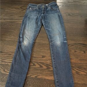 AG Adriano Goldschmied Women's Blue Skinny Jeans